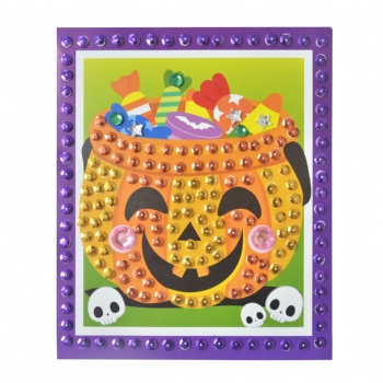 Halloween Design Pumpkin Puzzle Craft For Children