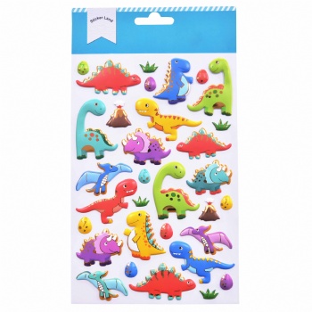 Novelty Balloon Sticker For Children's Picture Book Play With Dinosaur Pattern