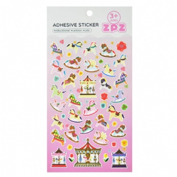 Cute Whirligig Fancy Vinyl Stickers With Custom Printing