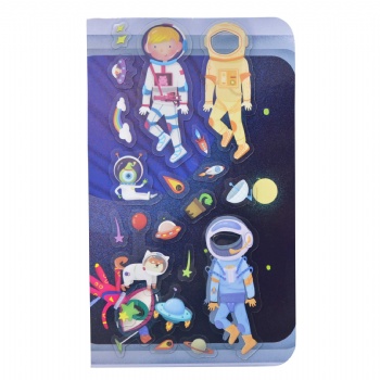 Explore Space Play Board With Reusable And washable TPE Stickers DIY Your Scenes