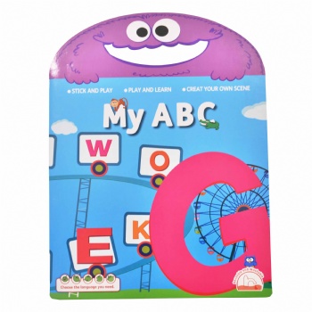 Play And Learn Alphabet Silicon Soft Sticker Sheet Washable and Reusable