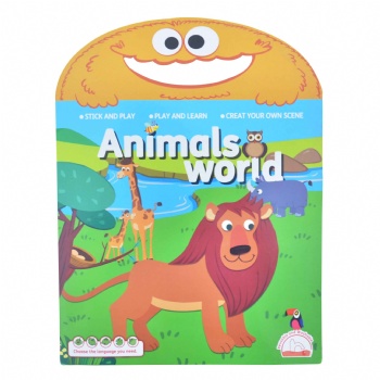 Wild Animals No Glue 1mm Thick Stickers Factory With Waterproof TPE Silicon Materials